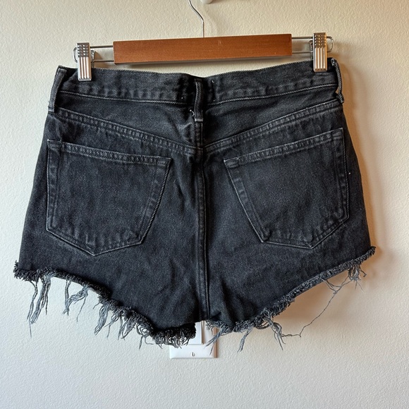 AGOLDE Black Denim Women Shorts - Picture 2 of 5